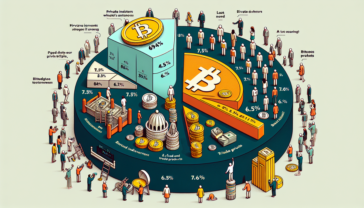 Bitwise: 69 % af bitcoinforsyningen ejes af private investorer, mens institutioner halter bagefter